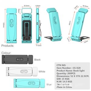 Lampe de lecture LED électrique rechargeable portable la plus vendue pour la salle de lecture, pliable, protection des yeux, contrôle tactile, 5 niveaux - Product Image 4