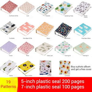 Nouveauté : <span class=keywords><strong>Album</strong></span> <span class=keywords><strong>photo</strong></span> 5 et 7 pouces avec couverture en tissu et plastique, 200 pages intérieures en PP, pour la croissance des enfants et la commémoration de bébé - Product Image 2