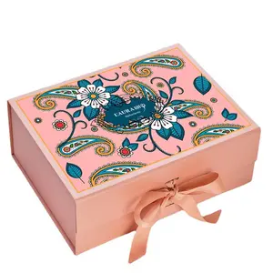 Подарочная картонная коробка из крафт-бумаги на заказ, Подарочная мини-коробка с цветами, шоколадом, День Святого Валентина с ветром