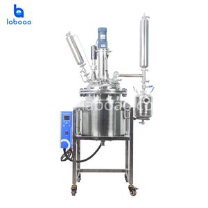 Réacteur électrique en acier inoxydable Laboao 2L-200L avec cuve de réaction à double paroi, cristalliseur et <span class=keywords><strong>plaque</strong></span> filtrante - Product Image 5