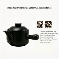 Pot en céramique MingLun pour médecine traditionnelle chinoise, couvercle en céramique, capacité de 2,8 L, intérieur en glaçure de qualité alimentaire, compatible induction et gaz