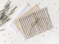 Pochettes de rangement personnalisables en coton et lin pour invitations de mariage, impressions photo, cartes de vœux et sacs anti-poussière pour enveloppes