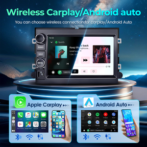 Écran radio <span class=keywords><strong>DVD</strong></span> 7 pouces <span class=keywords><strong>avec</strong></span> charge rapide pour Ford F150 2004-2008, montage sur tableau de bord, CarPlay sans fil, écran tactile IPS, DSP, GPS - Product Image 3