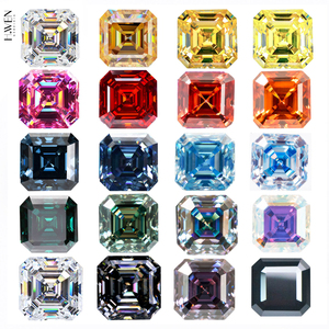 <span class=keywords><strong>H</strong></span>.WEN Diamante Suelto de Moissanita con Corte Asscher Multicolor de 8-11mm para Joyería - Product Image 4