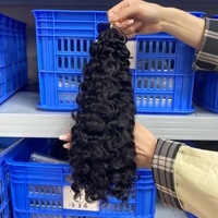 Cabello Humano Virgen Birmano Rizado SDD de Doble Trama, 100% Humano, 18 Pulgadas, 1 B, Precio de Fábrica #   Todos los Colores