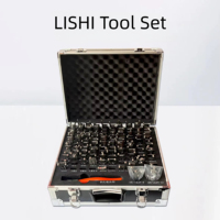 Kit d'outils de crochetage et de décodage de clés ATM LISHI 112 pièces pour serrurier automobile - Déverrouillage d'urgence non destructif ATM