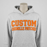 Écussons brodés personnalisés, designs de logos 3D, écussons en chenille, badges lettres thermocollants, écussons en chenille pour vêtements, chapeaux, sacs