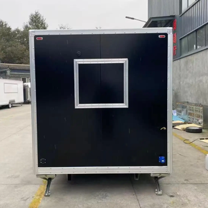 Camion <span class=keywords><strong>de</strong></span> restauration multifonctionnel en aluminium carré, camion <span class=keywords><strong>de</strong></span> nourriture, remorque à café, couleur personnalisée, machines à en-cas, remorque alimentaire - Product Image 2