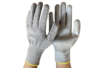 Guantes de seguridad para el trabajo, resistentes al corte, con revestimiento de PU, resistentes al corte, Nivel 5 - Product Image 3