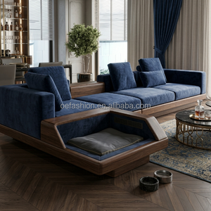Fornitore FF&E: Divano Modulare di Lusso con Letto Integrato per Animali Domestici, Struttura in Legno Massello per Progetti di Ville e Hotel - Product Image 4