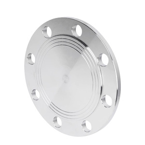 Placa Ciega de Acero Inoxidable con Brida DN100 PN10 16 HG5028 Pulida, Conexión Circular para Soldadura - Product Image 1