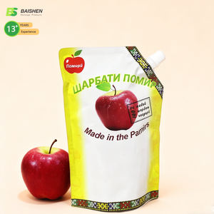 Sacchetto per Alimenti <span class=keywords><strong>in</strong></span> <span class=keywords><strong>PET</strong></span> Senza BPA con Etichetta Privata per Liquidi Alcol Gas Beccuccio Riutilizzabile per Confezionamento di Alimenti per Bambini Succhi Birra - Product Image 1