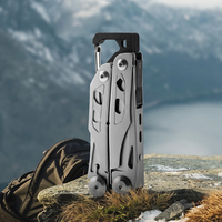 Pince multifonction pliable avec mousqueton, ciseaux, coupe-fil et clés multiples pour la randonnée, les voyages en voiture et les activités de plein air