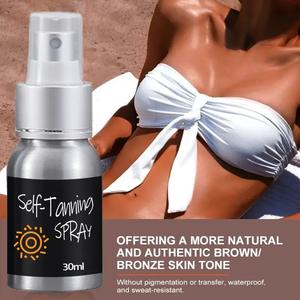 Etiqueta privada Tono de bronce Bronceado sin sol <span class=keywords><strong>Spray</strong></span> de agua Hidratante Potenciador corporal con colágeno y aloe vera Autobronceador personalizado - Product Image 3