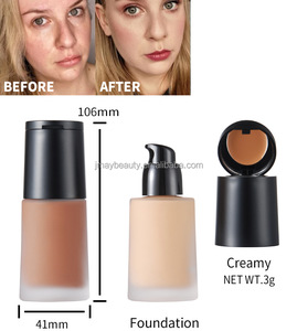 Full Coverage 14 Colours Matte Face Makeup Cream Concealer 2 in 1 Private Label Liquid <strong>Foundation</strong> for All Black and White Skin - Product Image 5