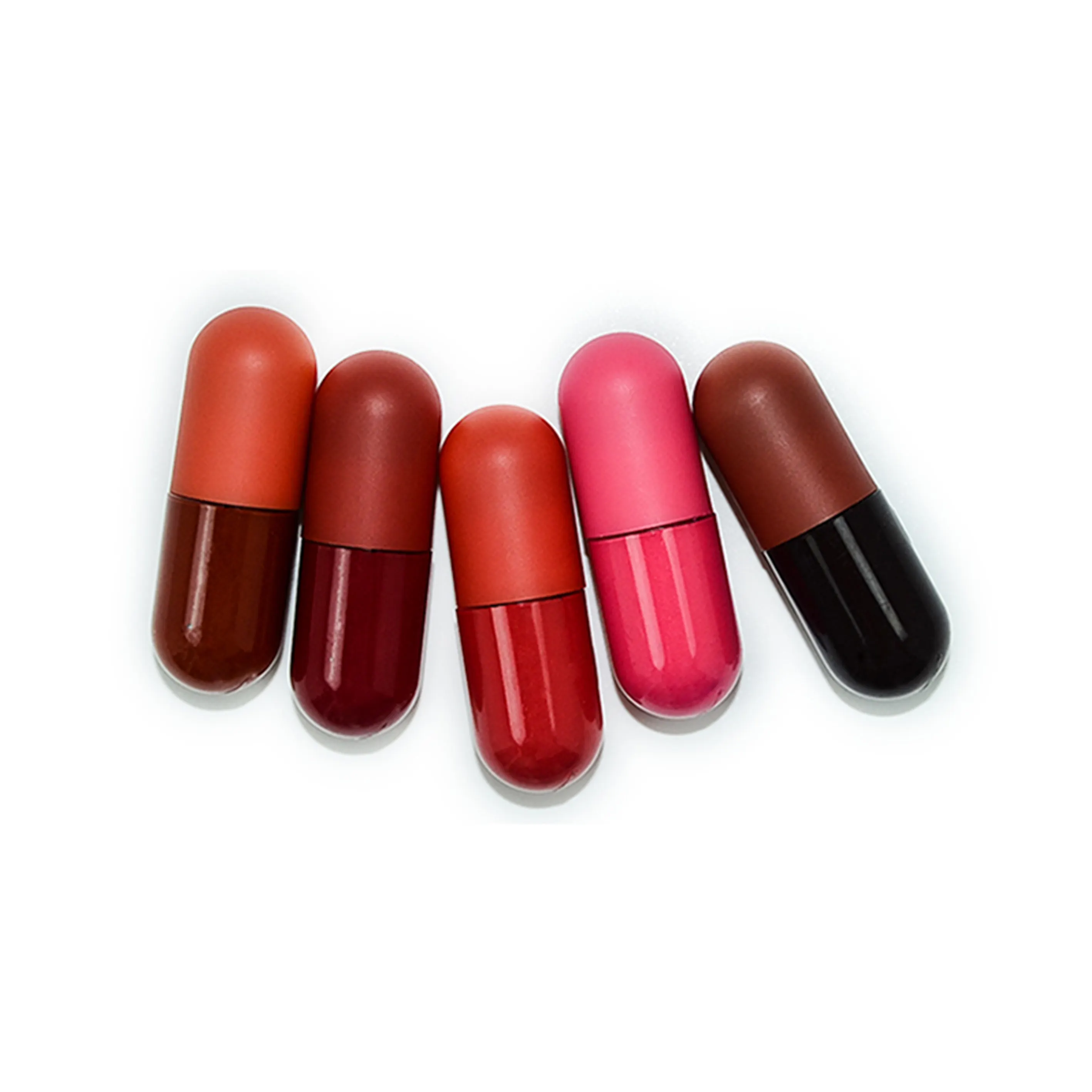 Capsule Small Lipstick Waterproof Moisturizing Matte Lipstick Non-Stick Lip Stick Small Lipstick