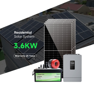 Kits Completos de Energía Solar Monofásica de 230v 3000w 3200w 3500w 3600w, Sistema Solar Fuera de la Red para Uso Doméstico, Sistema SW3600W-OFF - Product Image 2