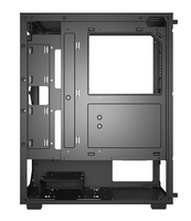 OEM/ODM WANKANG Aluminum Alloy Premium-Quality Mid Tower PC Chassis ATX/M-ATX/ITX Compatible Gaming Rigs Black