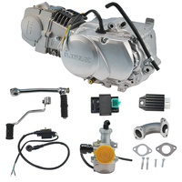 LIFAN 125cc 4 Stroke Horizontal Engine Motor Kit, Air-Cooled Manual Clutch Electric Kick Start Lifan125 Complete Engine Set