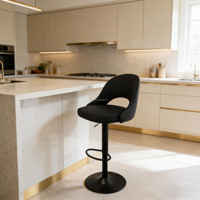 Chaise TUQ en promotion : Tabourets de bar pivotants modernes en cuir PU réglables pour restaurant, cuisine, extérieur et mobilier commercial de salle de sport