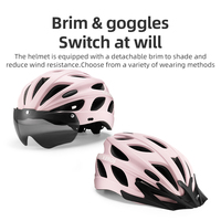 ROCKBROS-Casco de bicicleta ligero y personalizado para mujer, casco compacto para ciclismo de montaña y carretera, protector deportivo para ciclistas