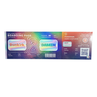 Billets de concert personnalisés de haute qualité avec impression holographique pour la mémoire et la collection
