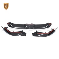 Kit de carrocería de fibra de carbono seca estilo SQ para BMW X6M F96: Labio delantero, rejillas de ventilación OEM, faldones laterales, difusor trasero, alerón de techo y molduras de guardabarros.