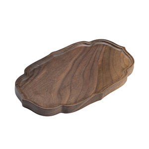 Chinese Style Walnut Wood <b>Tea</b> Tray Irregular Shape Handmade Solid Wood <b>Tea</b> Stand For Kung Fu <b>Tea</b> <b>Set</b> Home Use - Product Image 5