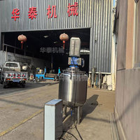 Geïntegreerde 316l Hoge Shear Fructose Mixer Crush Emulgerende Wand Roeren Hoge Viscositeit Opslagtank Voor Fruit Drukvat
