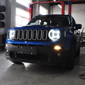 ชุดไฟหน้ารถยนต์สำหรับ Jeep Renegade ปี 2015-2019 อัพเกรดใหม่ <span class=keywords><strong>ไฟ</strong></span>หน้า LED โปรเจคเตอร์เลนส์คุณภาพสูง อุปกรณ์เสริม - Product Image 4