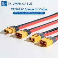Câble d'alimentation XT60H en silicone, connecteurs mâle-femelle XT60, faisceau de câbles pour appareils électroniques et stockage d'énergie, assemblage de câbles XT60