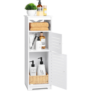 Oushumei Bathroom Storage Cabinet 4 Layers Plastic Waterproof Space Saving Corner Rack for Toilet Wall Gap - Product Image 5