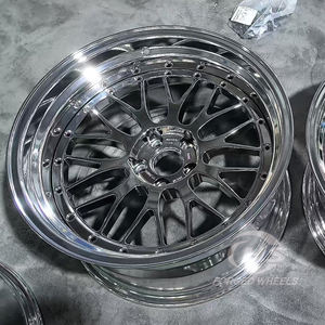 Rines Deportivos Cromados de 2 Piezas Forjados de 18'' y 19'' 5x112 5x114.3 5x120 para <span class=keywords><strong>BMW</strong></span> M2 <span class=keywords><strong>M3</strong></span> M4 E36 <span class=keywords><strong>E46</strong></span> Mercedes Audi Porsche 911 997 - Product Image 6