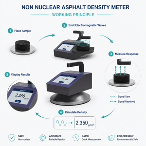 Misuratore di Densità Asfalto Non Nucleare per <span class=keywords><strong>Ingegneria</strong></span> Civile, Dispositivo Elettronico NDT per Test sul Campo di Compattazione del Pavimento - Product Image 4