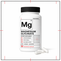 Cápsulas de Glicinato de Magnesio, 60 Unidades, Suplemento Dietético Personalizado, Solución de Fabricación por Contrato