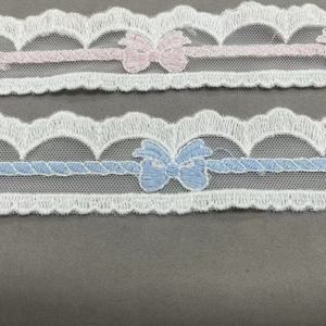 ZSY 1.5 inci putih 100% warna murni kecil ikatan simpul Guipure renda Trim katun bordir garmen membuat jala renda - Product Image 5
