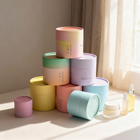 Tube en papier kraft écologique avec logo imprimé personnalisé pour l'emballage de produits de soin de la peau, de parfums, d'huiles essentielles, de crèmes pour le visage, vente en gros, haute qualité
