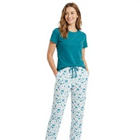 T-shirt personnalisable pour femme, manches courtes, col rond, couleur turquoise, imprimé animal, pantalon de pyjama, coupe régulière, décontracté, respirant, séchage rapide