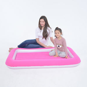 Cama de camping unisex para niños y jóvenes, colchón de aire inflable rosa para niños - Product Image 2
