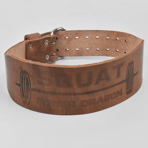 POWER DRAGON Cinturón de gimnasio de alta calidad Se puede personalizar Entrenamiento físico El soporte de la espalda Levantamiento de pesas de cuero - Product Image 4