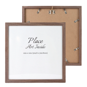 8x8 10x10 12x12 <span class=keywords><strong>Cadre</strong></span> photo carré <span class=keywords><strong>Cadre</strong></span> photo moderne en bois massif avec tapis blanc plexiglas Tenture murale Décoration Cadeaux - Product Image 2