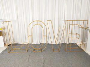 FURUN Metal decorativo numérico o con letras de estilo moderno personalizado para eventos de boda y accesorios de fiesta - Product Image 6