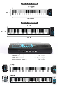 Hifing Meilleure Vente 61 Touches <span class=keywords><strong>Piano</strong></span> Numérique Électronique De Luxe Claviers Portables <span class=keywords><strong>Piano</strong></span> pour Débutants - Product Image 6