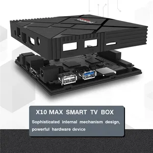 モダンデザインG31Mp2GpuプロセッサーAndroidPendoo X10 Max S905x3 9.0無料ポルムジャパンテレビボックス