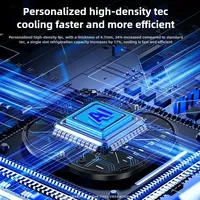 Enfriador Magnético para Teléfono con Semiconductor TEC de Grado Profesional, Control de Temperatura por IA, 5 Modos de Ajuste, Luz RGB, para Juegos y Transmisión en Vivo
