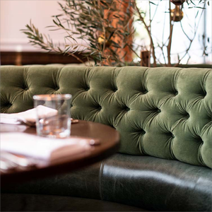 Nhà hàng và khách sạn cụ thể sử dụng nhà hàng ghế và bảng hiện đại hình chữ U nhung banquette Vòng ăn gian hàng sofa - Product Image 4