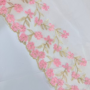 Thiết kế mới hoa thêu ren trang trí Handmade Tulle ren vải TRIM cho quần áo Wedding Evening DRESS ren cắt tỉa - Product Image 5