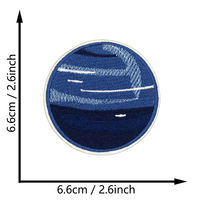 Patchs brodés à repasser sur le thème du système solaire et de l'espace : Planètes, Univers, Étoile, Soleil, Lune, Terre, Jupiter, Saturne, Mars, Patch décoratif thermocollant