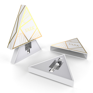 กล่องบรรจุภัณฑ์ทรงสามเหลี่ยม CR คุณภาพสูง ป้องกันเด็กเปิดได้ ขนาด 3 มล. พร้อมกระดาษเสริมแบบกำหนดเอง - Product Image 1