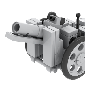 MOC5020 Série Militaires <span class=keywords><strong>WW2</strong></span> Canons d'infanterie de 155 mm Artillerie Briques de construction éducatives DIY Cadeaux créatifs Jouets pour enfants - Product Image 5